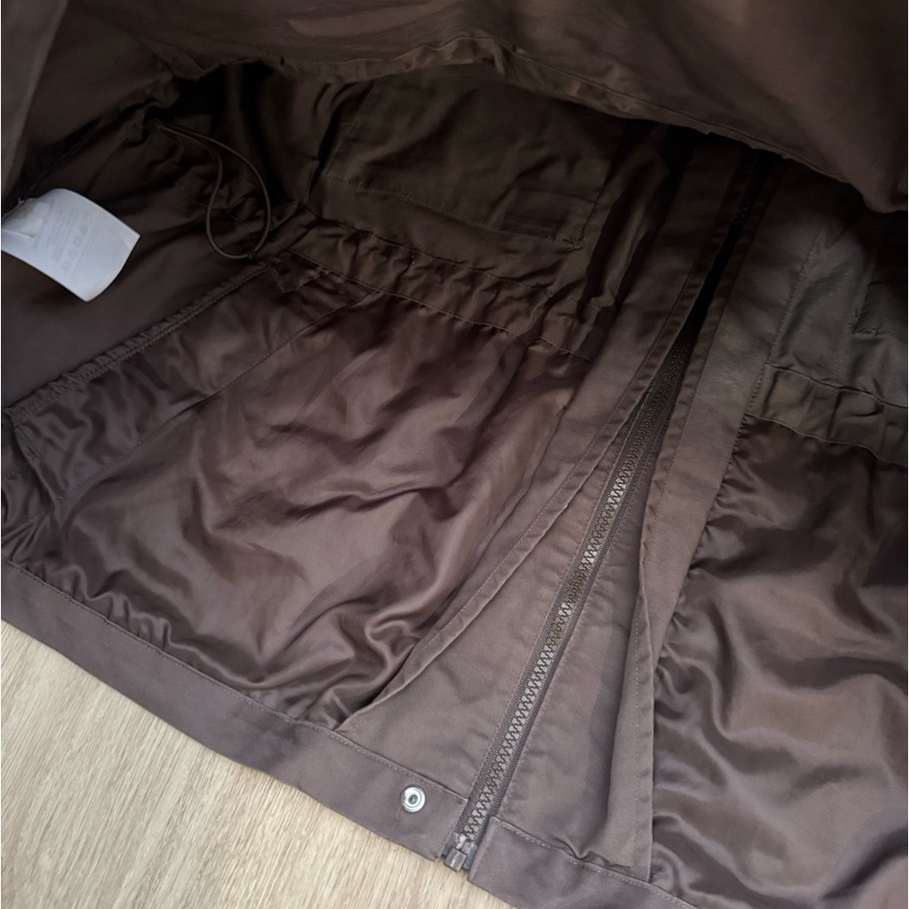 Nike Large M65 Essential Woven Jacket Pockets Zip Up Buttons Draw String - Picture 11 of 13